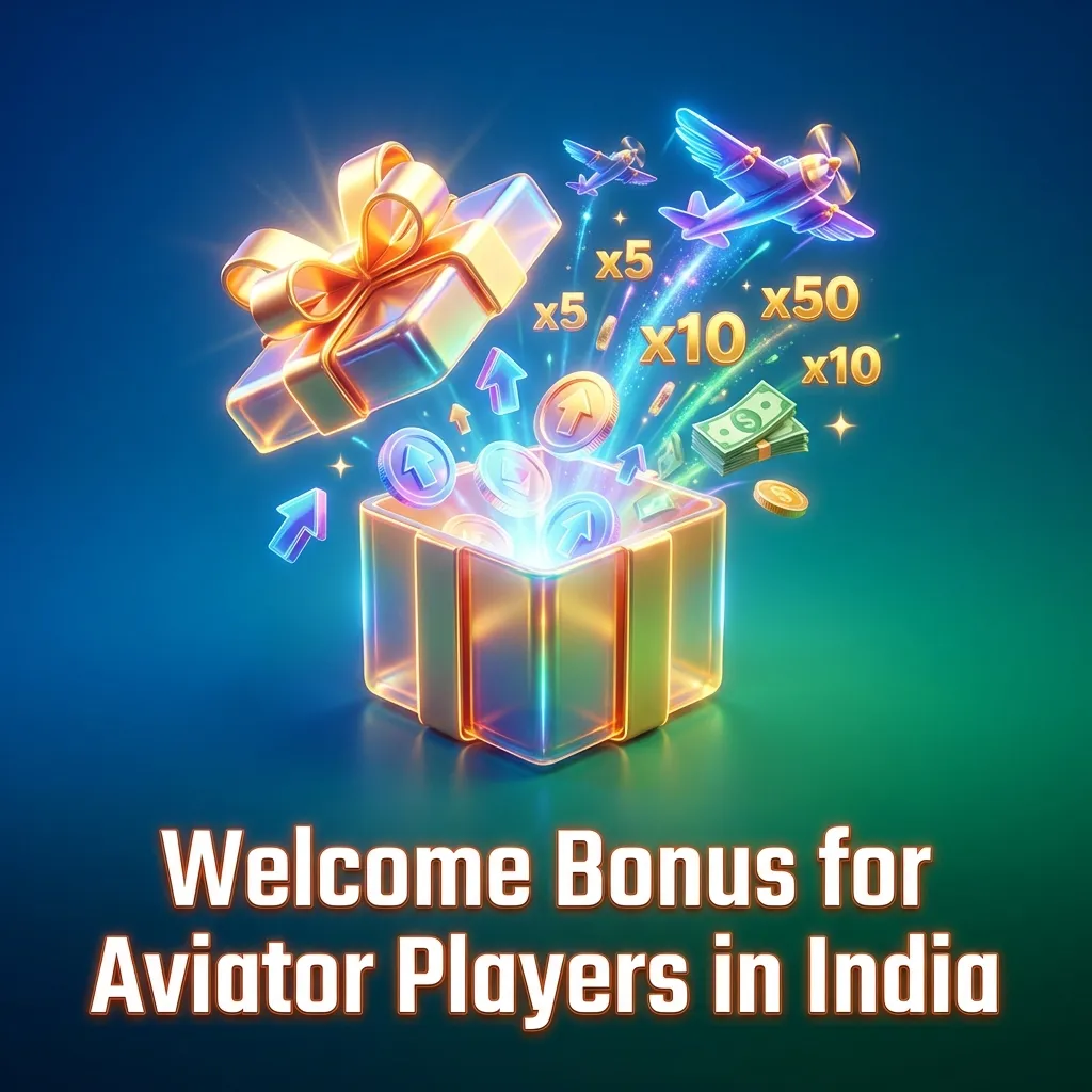 Aviator game welcome bonus offer showing 100% match on first deposit for Indian players at Odds96 casino